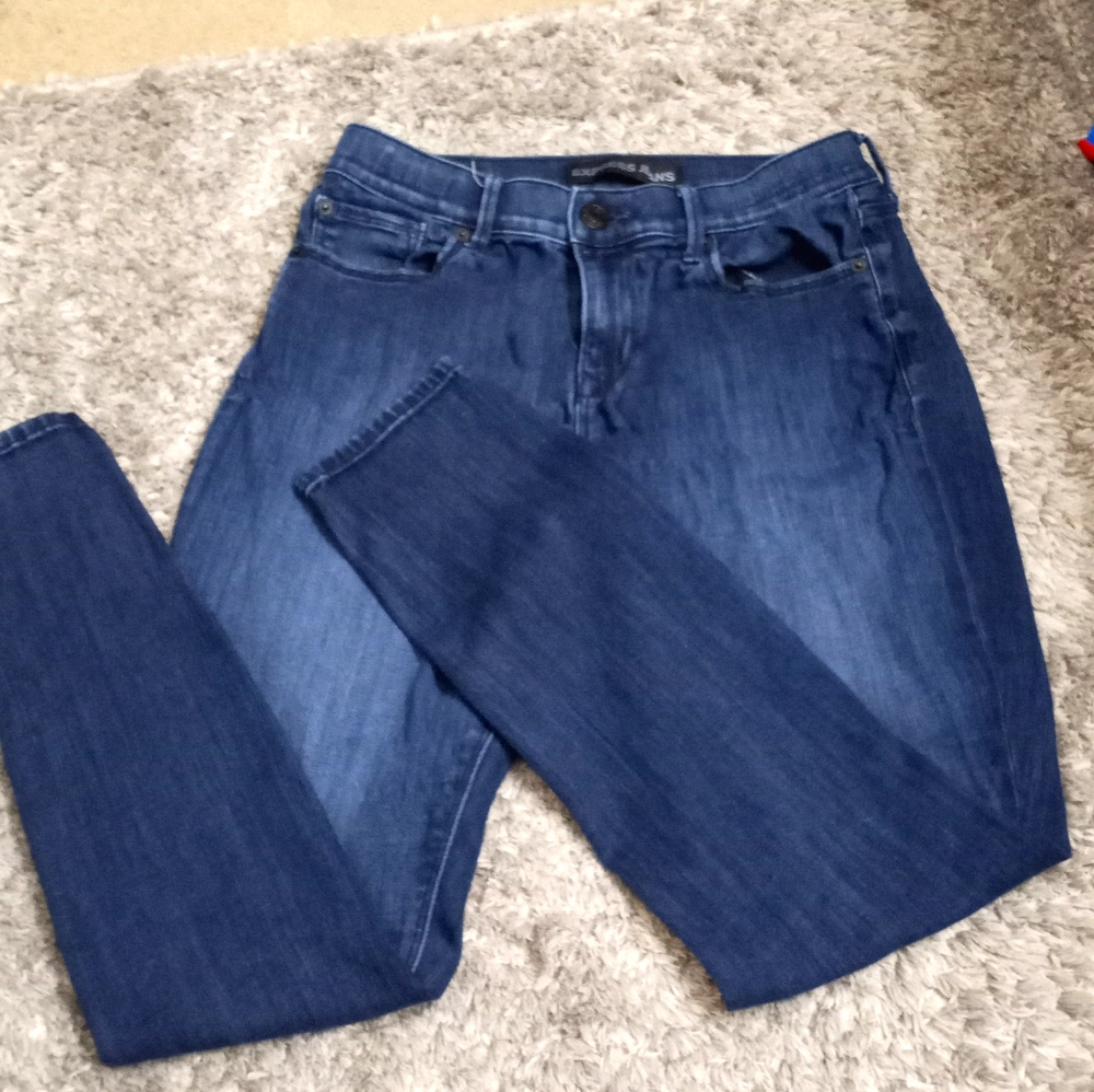 Express Midrise Blue Jeans